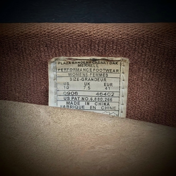 Merrell Brown Suede Mary Jane Flats with Black Rubber Soles Size 10 - Picture 9 of 9